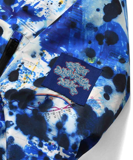 LFYT × STASH (スタッシュ) SUBWAY MAP 3LAYER NYLON JACKET ナイロンジャケット Blue Size: XXL