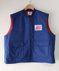 【古着】RIVERSIDE PEPSI VEST Blue/Red Size 2XL