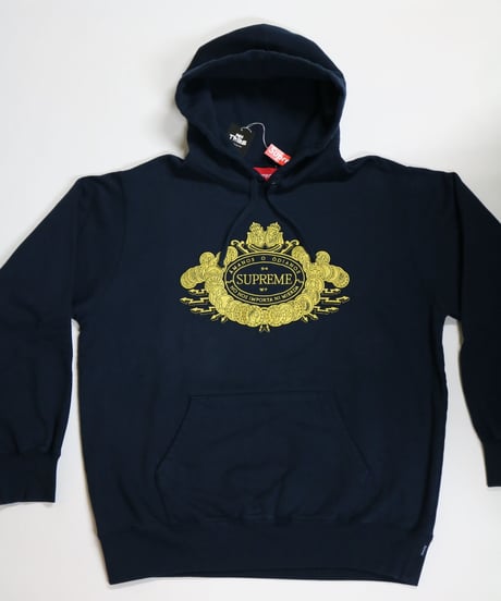 SUPREME シュプリーム   VE OR HA  プルパーカー　紺　ネイビー　Lサイズ