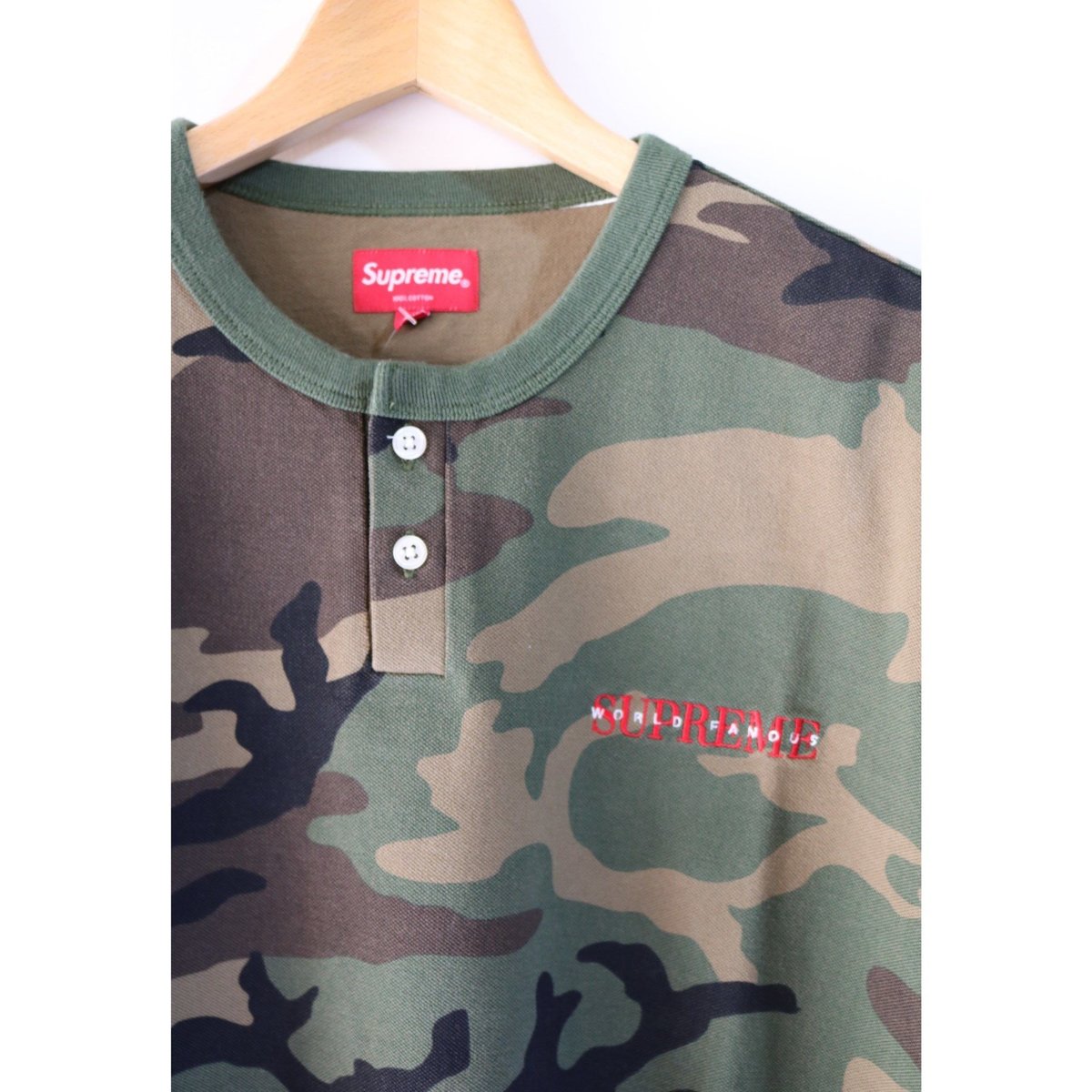 Supreme Pique S/S Henley Navy
