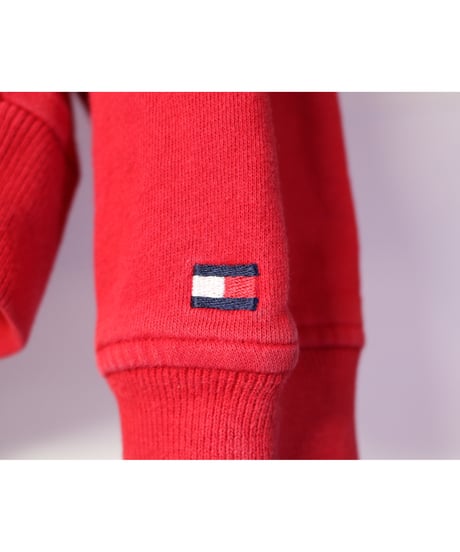 【古着】TOMMY HILFIGER SWEAT Red Size XXL