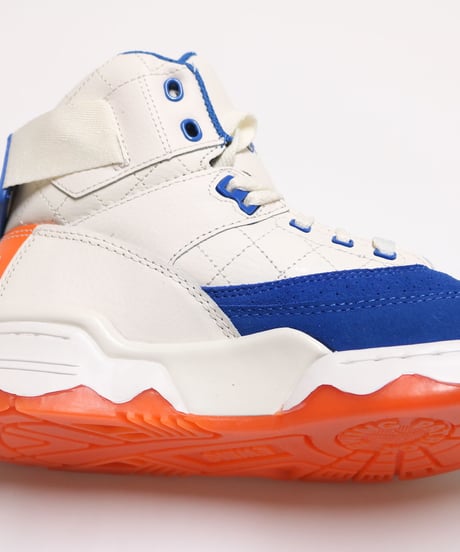 EWING ATHLETICS 33 HI CREAM/ROYAL/ORANGE "50 GREATEST PLAYERS"