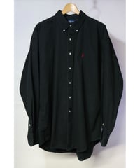 【古着】POLO RALPH LAUREN BD SHIRT Black Size XL