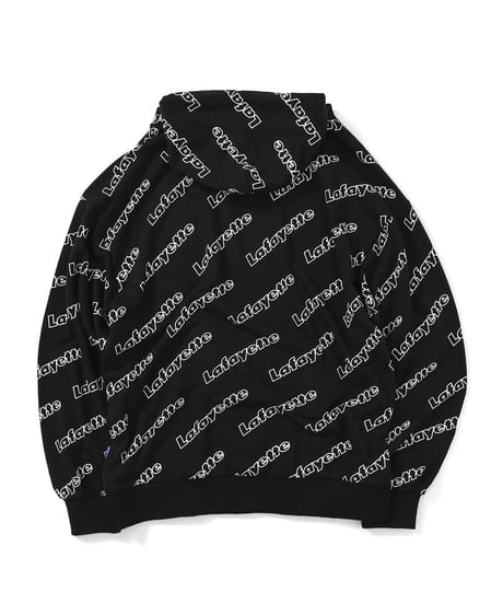 LFYT OUTLINE LOGO ALLOVER HOODED SWEATSHIRT BLACK