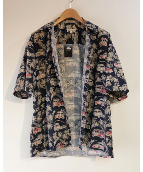 【古着】PIERRE CARDIN BOTANICAL SS SHIRTS Black Size L