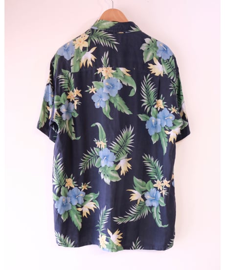 【古着】NAUTICA ALOHA SHIRT Navy Size L