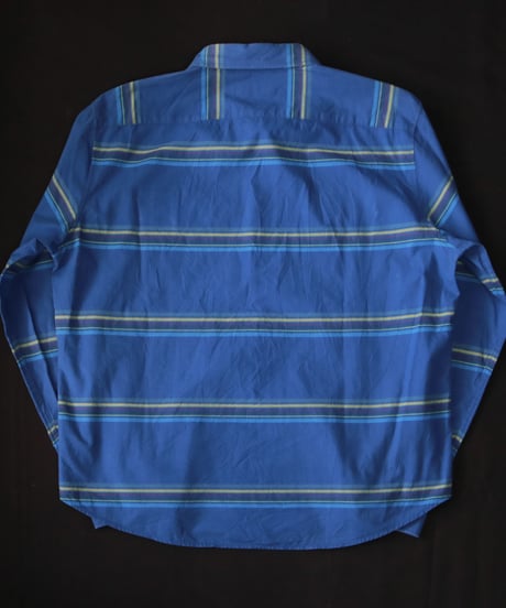 【古着】MNWKA Mishka Stripe BD Shirts Blue Size XXL