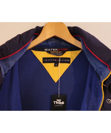 【古着】TOMMY HILFIGER WATERSTOP COLDSTOP JACKET Yellow/Blue/Navy Size M