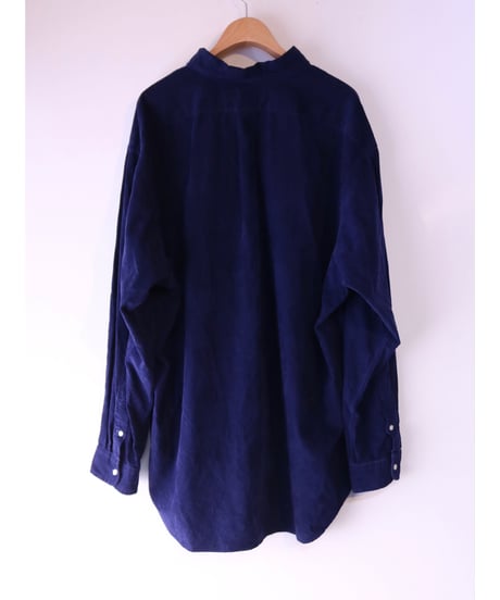 【古着】POLO RALPH LAUREN CORDUROY BD SHIRT Navy Size XXL