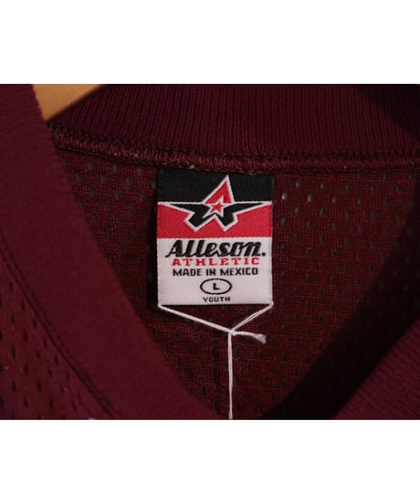 【古着】ALLESON ATHLETIC GAME SHIRT Burgundy Size Kids L