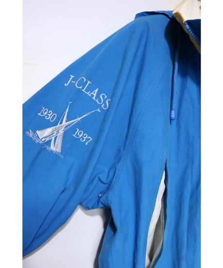 【古着】NAUTICA NYLON SAILING JACKET Blue/Yellow Size L