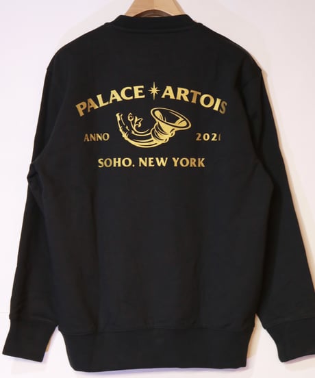 PALACE x STELLA ARTOIS SWEAT SOHO NEW YORK Black Size: M