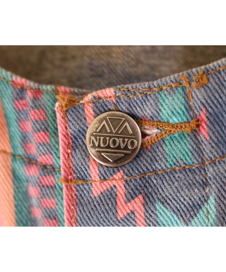 【古着】NUOVO DENIM JACKET Indigo/Pink Size M