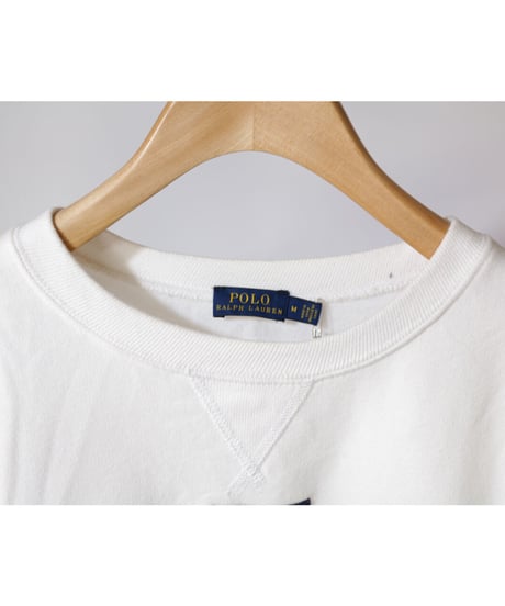 【古着】POLO RALPH LAWREN SWEAT TOP White Size M
