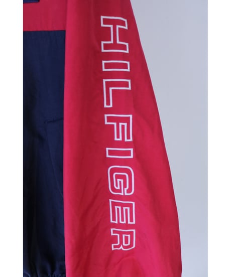 【古着】TOMMY HILFIGER NYLON JACKET Red/Navy Size L