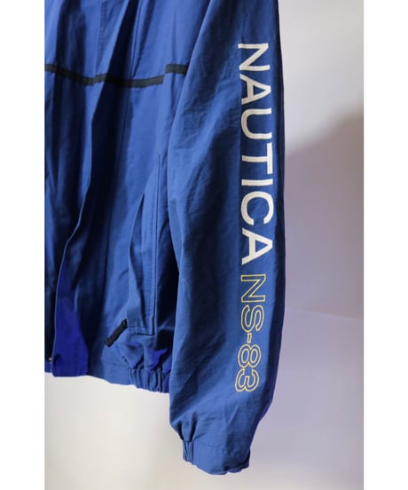 【古着】NAUTICA NYLON  JACKET Blue Size M
