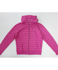 【古着】NIKE ZIP HOODIE Pink Size M