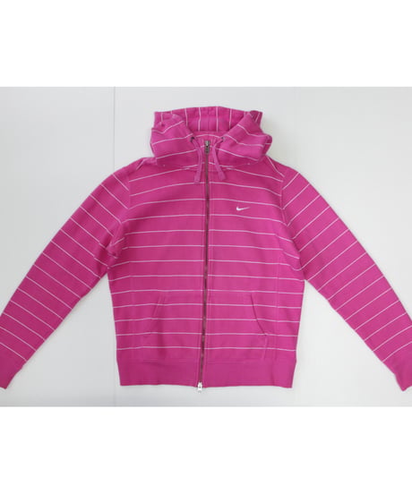 【古着】NIKE ZIP HOODIE Pink Size M