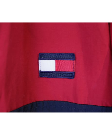 【古着】TOMMY HILFIGER NYLON JACKET Red/Navy Size L
