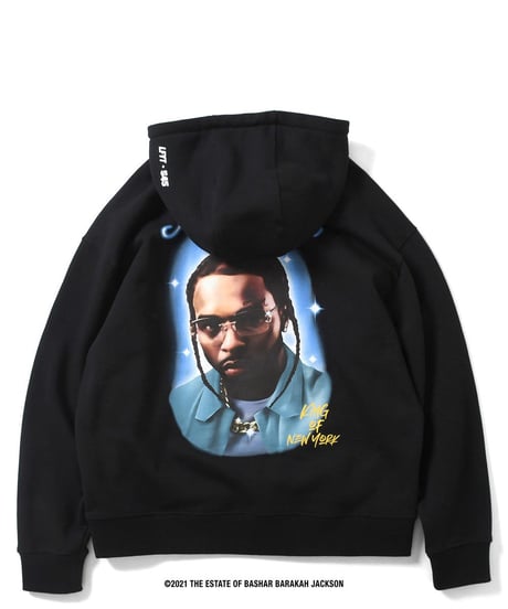 POP SMOKE×LFYT×S45 FAITH PULLOVER HOODIE プルオーバーパーカー BLACK ブラック　Lサイズ