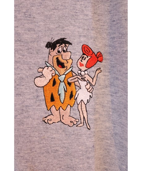 【古着】DELTA THE FLINTSTONE Tee Grey Size XL