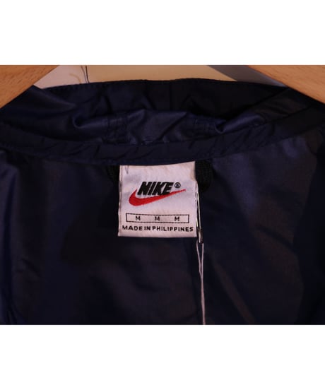 【古着】NIKE PULLOVER NYLON JACKET Navy/Yellow/White Size M