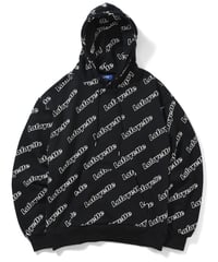 LFYT OUTLINE LOGO ALLOVER HOODED SWEATSHIRT BLACK