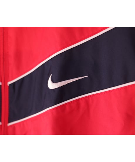 【古着】NIKE NYLON JACKET Red Size M