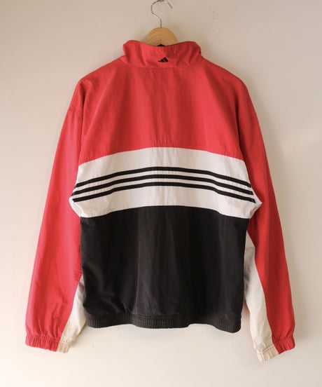 【古着】ADIDAS PERFORMANCE TRACK JACKET Red/White/Black Size S
