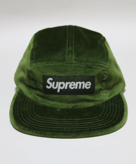Supreme Velvet Camp Cap FW18 Olive オリーブ