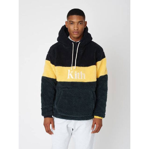 KITH SHERPA DOUBLE POCKET HOODIE SOLAR YELLOW S... KITH Double Pocket 2 Hoody