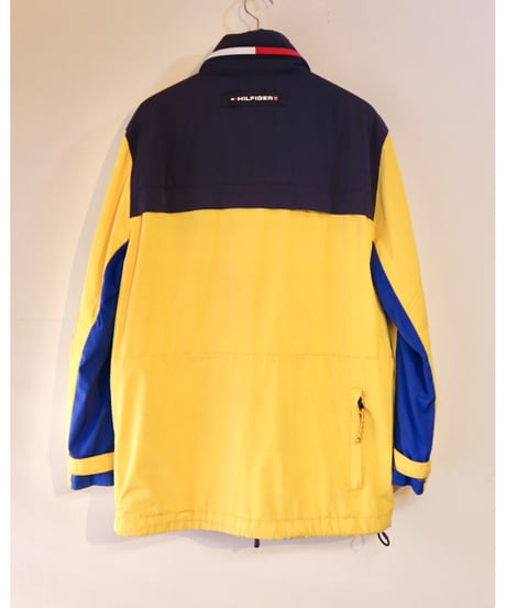 【古着】TOMMY HILFIGER WATERSTOP COLDSTOP JACKET Yellow/Blue/Navy Size M