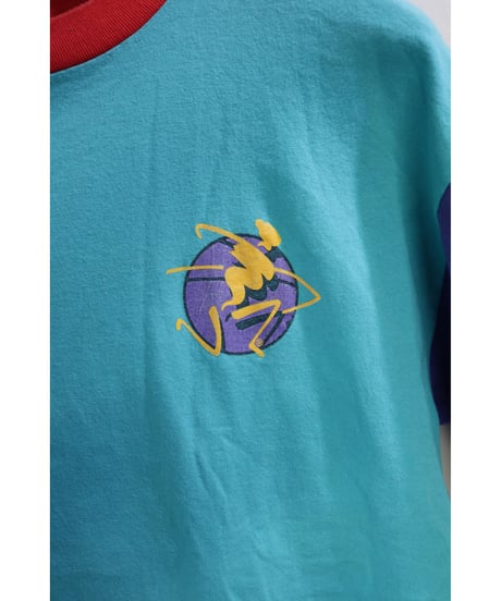 【古着】OCEAN PACIFIC 1992 T Mint/Purple/Orange Size L