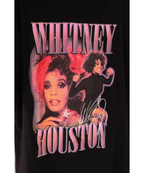 【古着】H&M WHITNEY HOUSTON Tee Black Size L