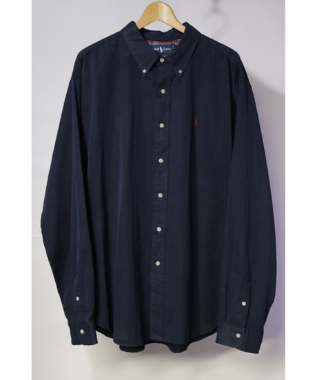 【古着】POLO RALPH LAUREN BD SHIRT Navy Size XXL