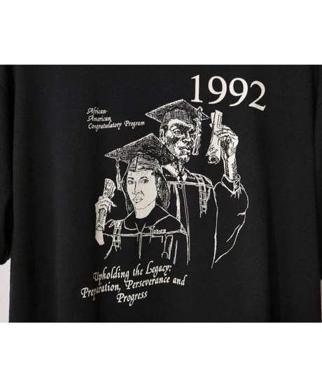 【古着】GRAPHIC S/S Tee Black Size XL