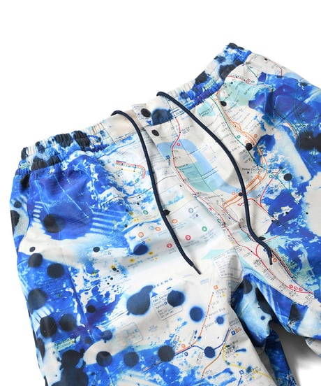 LFYT × STASH (スタッシュ) SUBWAY MAP 3LAYER NYLON PANTS ナイロンパンツ Blue