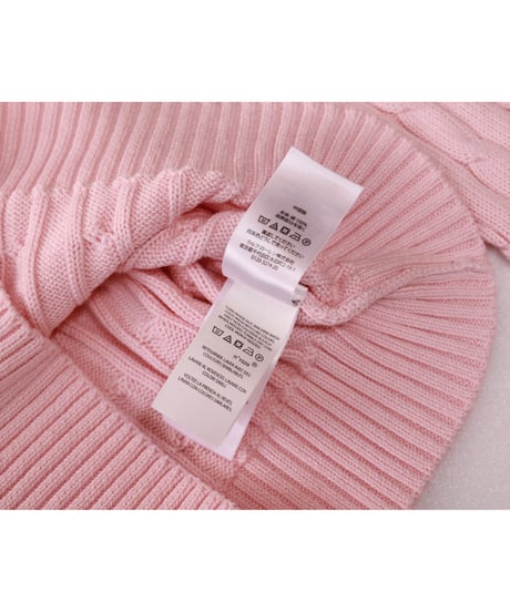 【古着】POLO RALPH LAUREN KNIT SWEATER Pink Size S