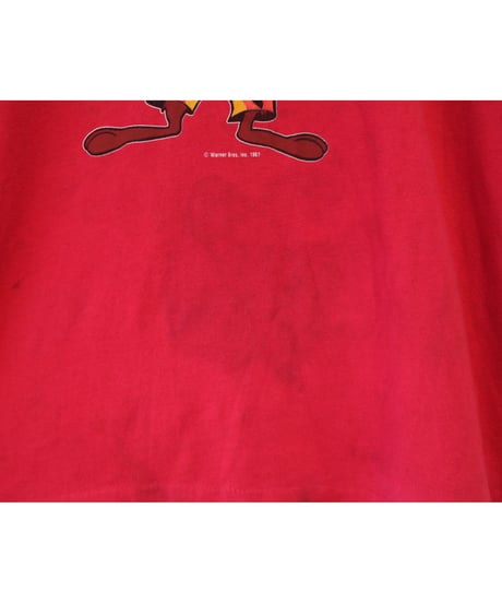 【古着】TAZ DEVIL WAX ‘EM SURF Tee Red