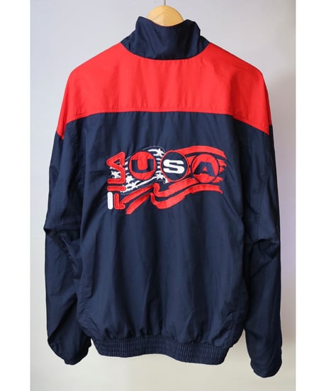 【古着】FILA NYLON JACKET Navy Size M