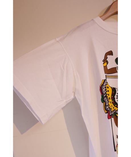 【古着】JAMAICA REGGAE RASTA GIRL T White