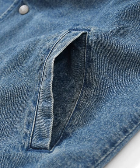 LFYT LF LOGO WASHED DENIM COACH コーチジャケット JACKET BLUE ブルー