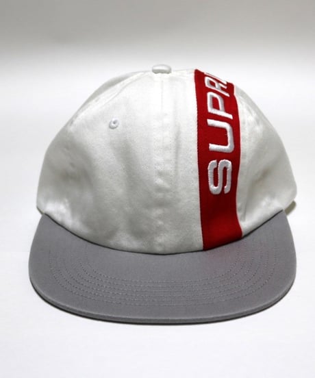 Supreme 2018FW Stripe 6 Panel Cap White