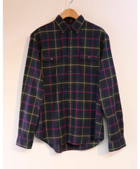 【古着】POLO RALPH LAUREN CHECK BD SHIRTS タータンチェック Navy Size L