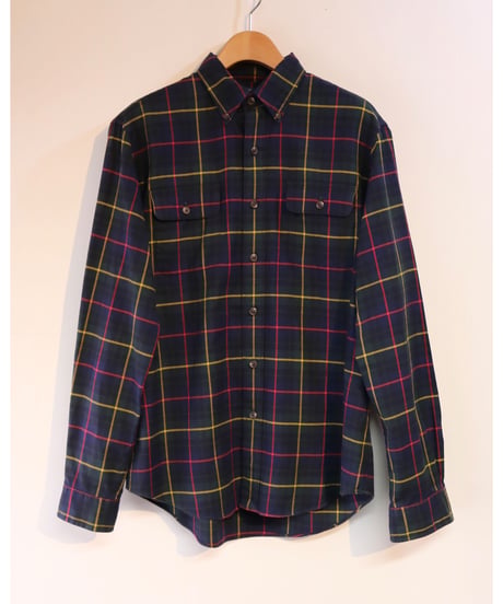 【古着】POLO RALPH LAUREN CHECK BD SHIRTS タータンチェック Navy Size L