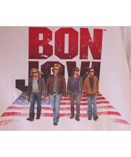 【古着】BON JOVI 2006 TOUR Tee White Size M