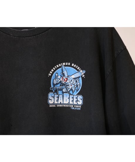 【古着】7.62 DESIGN MILITARY APPAREL SEABEES S/S TEE Black Size L