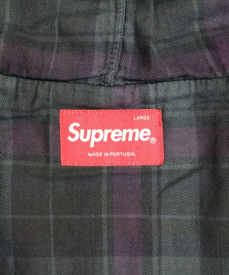 SUPREME シュプリーム　ジップアップパーカー　ブルー　Lサイズ