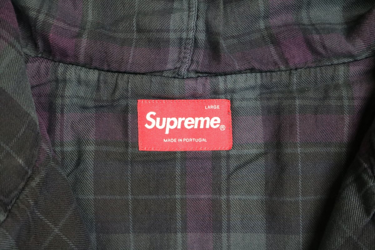 SUPREME シュプリーム ジップアップパーカー ブルー Lサイズ