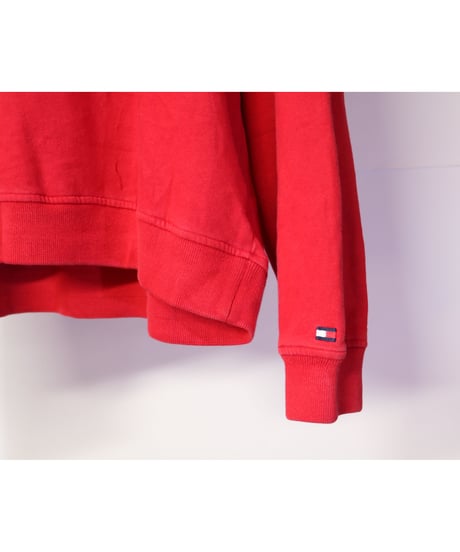 【古着】TOMMY HILFIGER SWEAT Red Size XXL